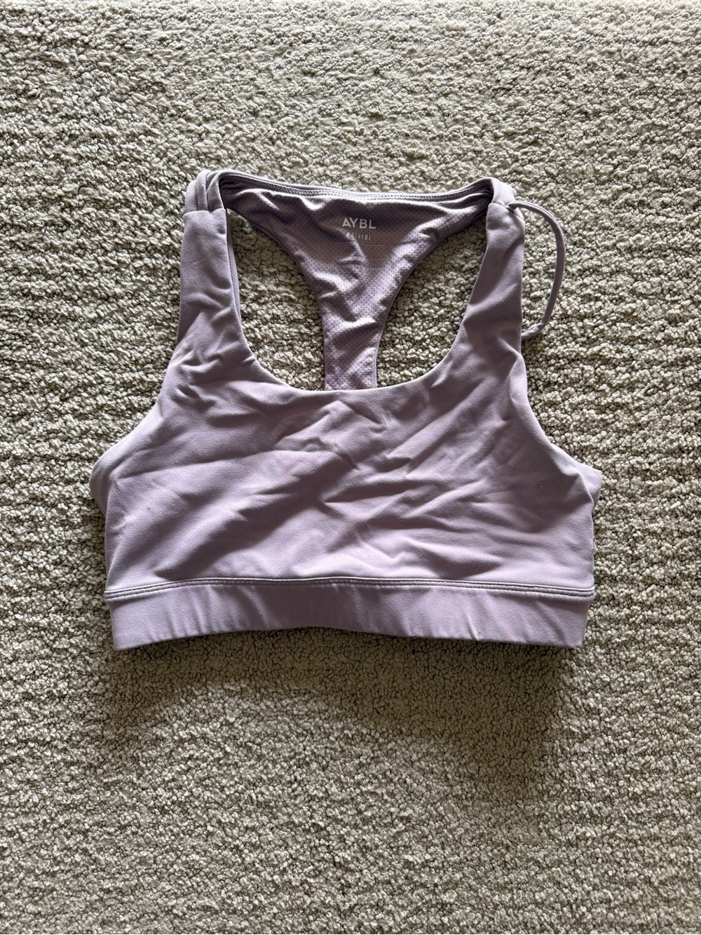 AYBL Dusty Lavender Racerback Sports Bra